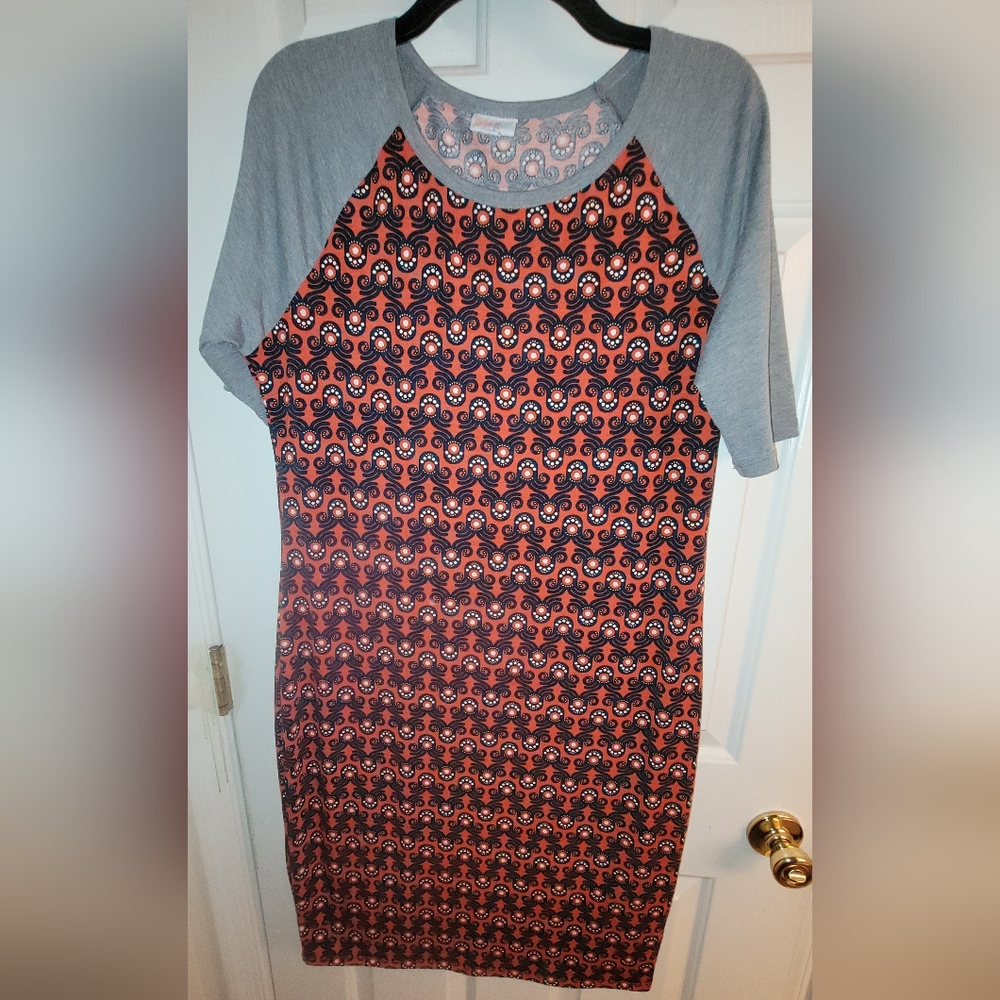 Lularoe Julia easy fit dress   XL perfect condition red